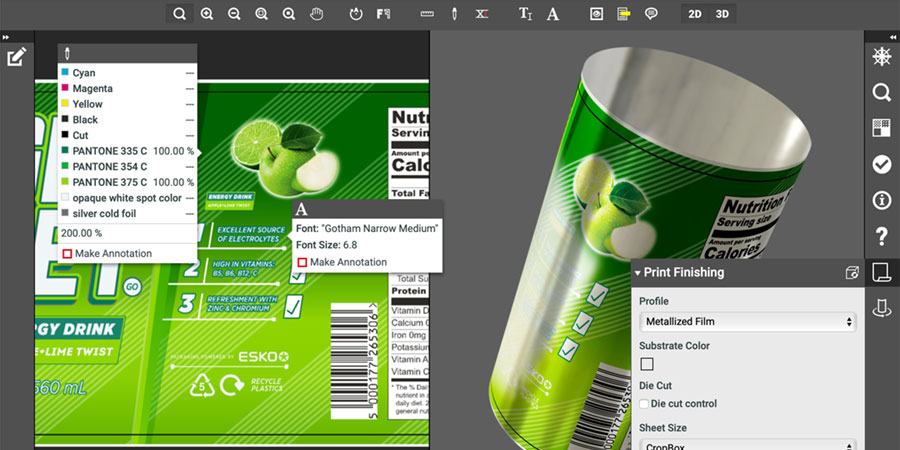 Esko Share & Approve Viewer 3D